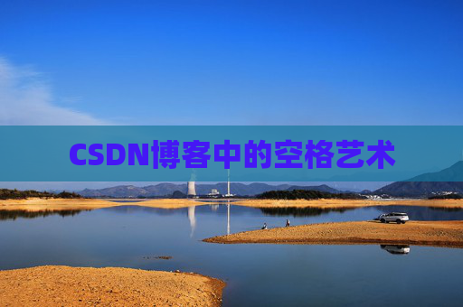 CSDN博客中的空格艺术